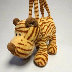 Nico Tiger Dangling Zipper Bag Wild Friends Plush Stuffed Animal 12in(SKU:523TO)